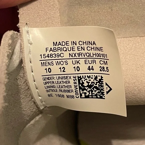 ❌SOLD❌Converse One Star Prime OX White Leather Unisex Sneakers *NWOB* - Picture 6 of 8